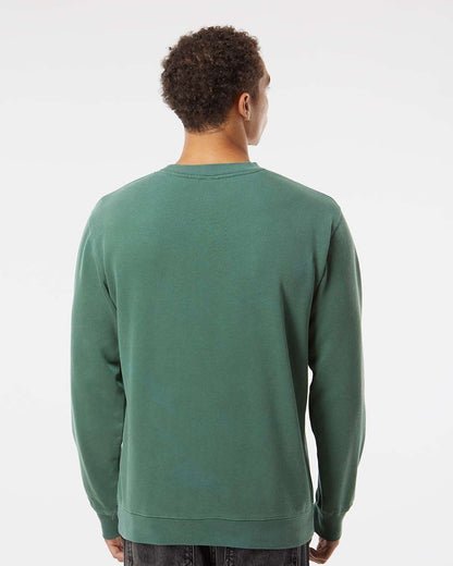 Independent Trading Co. Unisex Midweight Pigment-Dyed Crewneck Sweatshirt PRM3500 #colormdl_Pigment Alpine Green