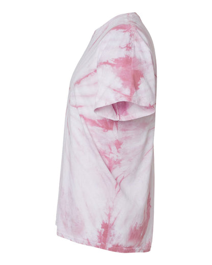 Dyenomite Cyclone Pinwheel Tie-Dyed T-Shirt 200CY #color_Rose