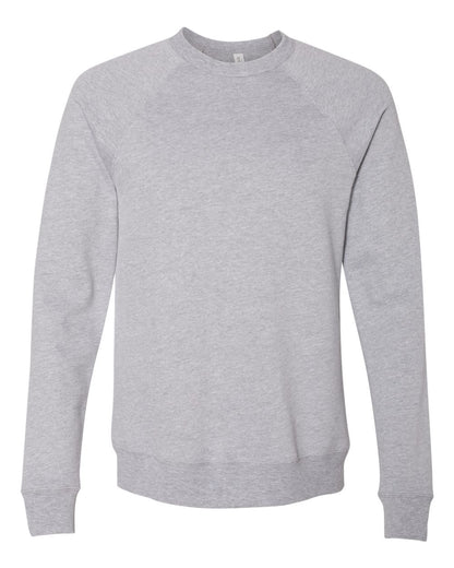 BELLA + CANVAS Unisex Sponge Fleece Raglan Crewneck Sweatshirt 3901 #color_Athletic Heather
