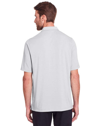 North End Men's JAQ Snap-Up Stretch Performance Polo NE100 #colormdl_Platinum