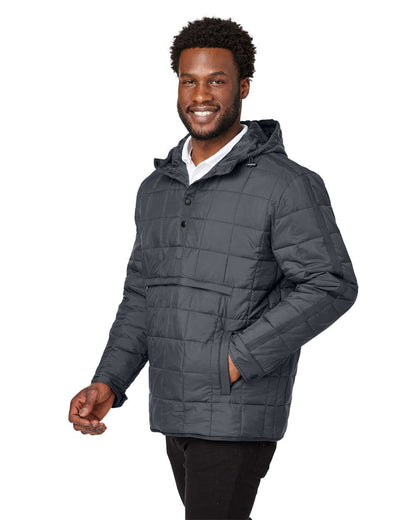 North End Unisex Aura Packable Anorak NE722 #colormdl_Carbon