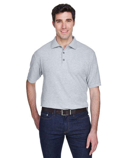 UltraClub Men's Whisper Piqué Polo 8540 #colormdl_Heather Grey
