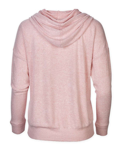 Boxercraft Women's Cuddle Fleece Hooded Pullover BW1501 #color_Blush Heather