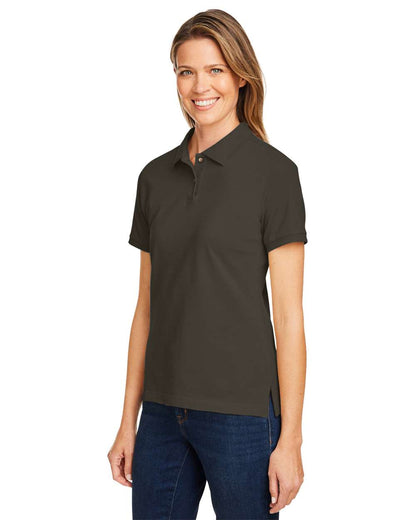 Harriton Women's Cotton Polo M200W #colormdl_Black