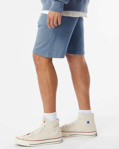 Independent Trading Co. Unisex Pigment-Dyed Fleece Shorts PRM50STPD #colormdl_Pigment Slate Blue