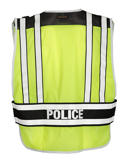Kishigo Unisex Police Vest 4001BZ #color_Lime/ Black