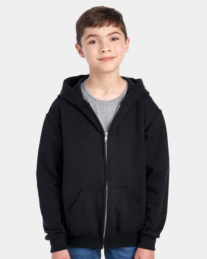 JERZEES Youth NuBlend® Full-Zip Hooded Sweatshirt 993BR JERZEES Youth NuBlend® Full-Zip Hooded Sweatshirt 993BR