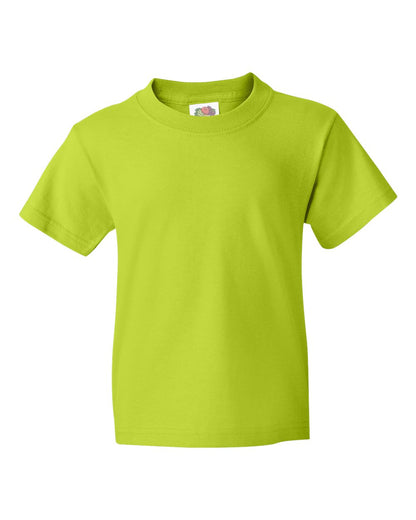 Fruit of the Loom HD Cotton Youth Short Sleeve T-Shirt 3930BR #color_Neon Green