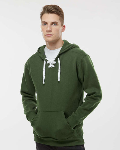 J. America Men's Sport Lace Hooded Sweatshirt 8830 #colormdl_Forest