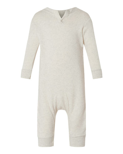 Rabbit Skins Infant Fleece One-Piece 4447 #color_Natural Heather