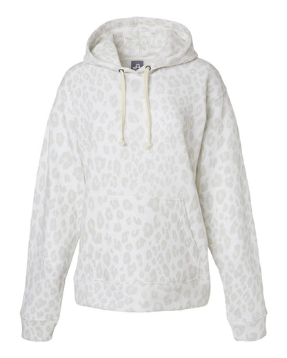 J. America Men's Triblend Fleece Hooded Sweatshirt 8871 #color_Snow Leopard Triblend