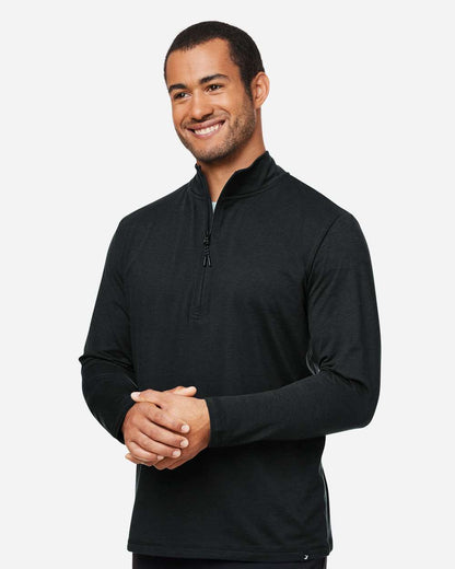 Glyder Men's Fairway Marbled Jersey Quarter-Zip Pullover MDP1772 #colormdl_Black Marble