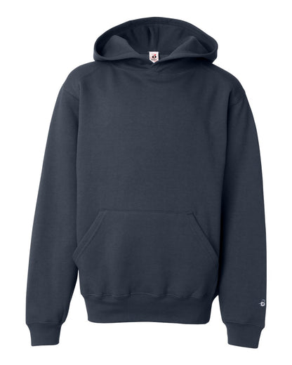 Badger Youth Hooded Sweatshirt 2254 #color_Navy