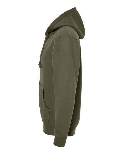 Independent Trading Co. Unisex Heavyweight Full-Zip Hooded Sweatshirt IND4000Z #color_Army
