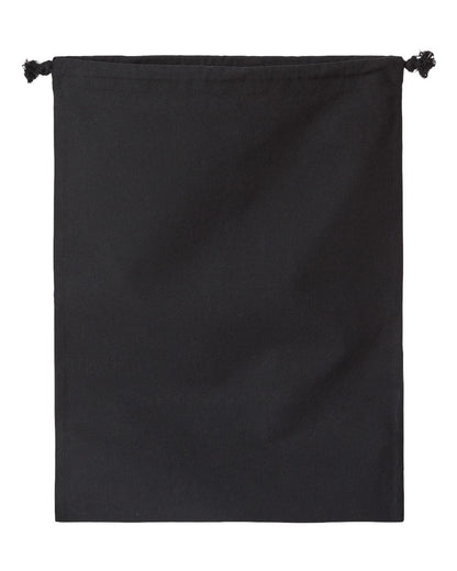 OAD Double Cinch Recycled Canvas Shoe and Accessory Bag OAD119R #color_Recycled Black