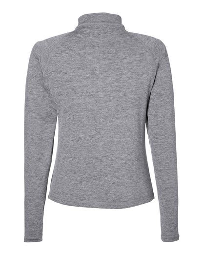 Glyder Women's Fairway Marbled Jersey Quarter-Zip Pullover PDP8023 #color_Ash Grey Marble