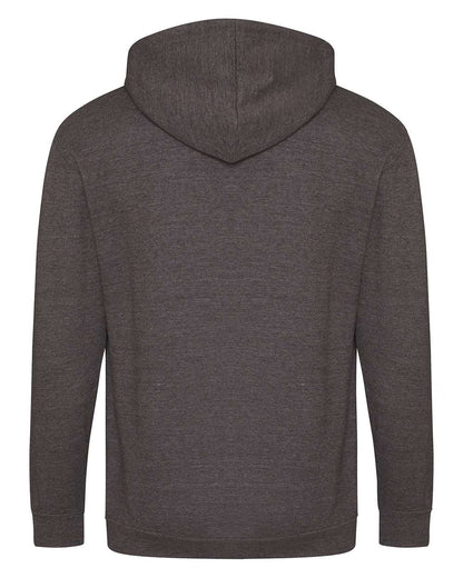 AWDis Unisex Midweight College Full-Zip Hooded Sweatshirt JHA050 #color_Charcoal