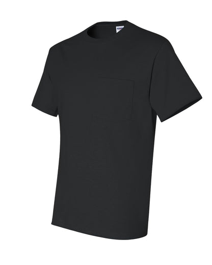 JERZEES Unisex Dri-Power® 50/50 Pocket T-Shirt 29MPR #color_Black