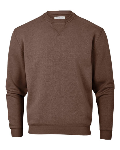 Boxercraft Men's Fleece Crewneck Sweatshirt BM5101 #color_Espresso
