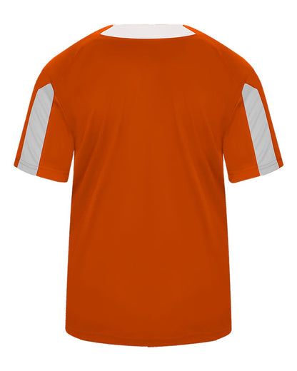 Alleson Athletic Striker Placket 7976 #color_Burnt Orange/ White