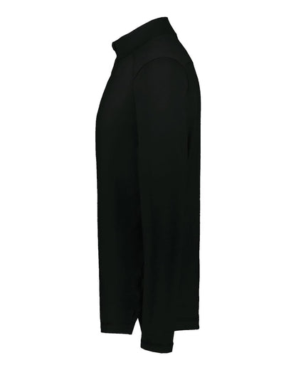 Holloway Unisex Eco Revive™ Ventura Soft Knit Quarter-Zip Pullover 223553 #color_Black