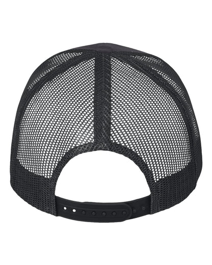 Valucap Mesh-Back Twill Trucker Cap VC400 #color_Charcoal/ Black