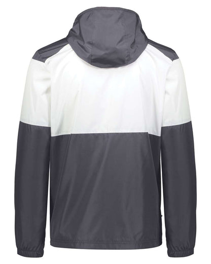 Holloway Men's SeriesX Hooded Jacket 229528 #color_Carbon/ White
