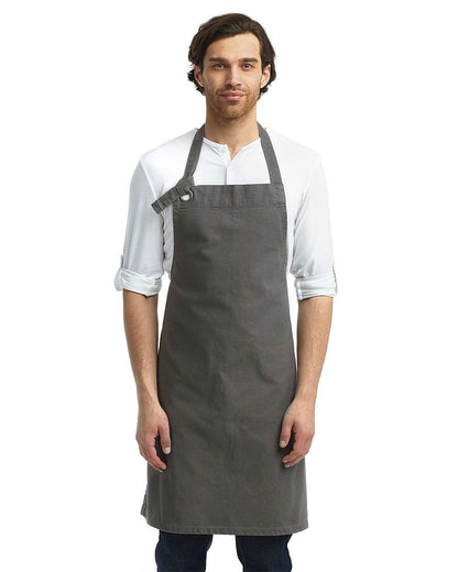 Artisan Collection by Reprime Calibre Heavy Cotton Canvas Bib Apron RP130 #colormdl_Dark Grey