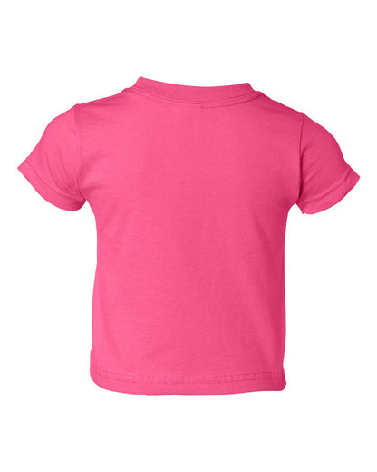 Rabbit Skins Toddler Cotton Jersey Tee 3301T #color_Hot Pink