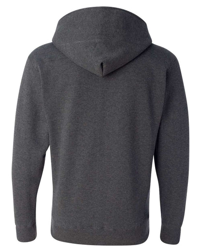 J. America Men's Sport Lace Hooded Sweatshirt 8830 #color_Charcoal Heather