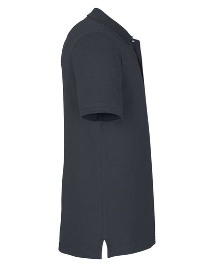 Harriton Men's Valiant Cotton Snag Protect Polo M205 #color_Dark Charcoal