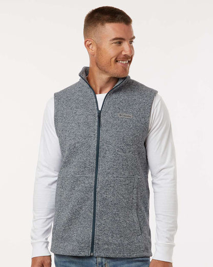 Columbia Men's Alto Pass™ Fleece Vest 209575 #colormdl_Dark Mountain Heather