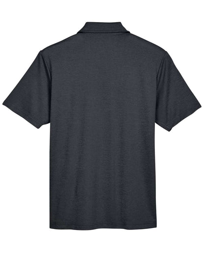 Devon & Jones Men's CrownLux Performance® Address Mélange Polo DG22 #color_Black Heather