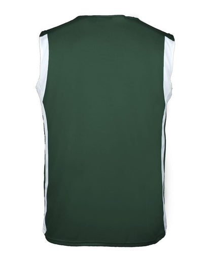 Alleson Athletic Men's B-Core B-Slam Reversible Tank Top 8551 #color_Forest/ White