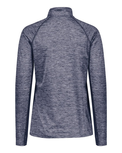 Holloway Women's Electrify CoolCore® Quarter-Zip Pullover 222774 #color_Navy Heather