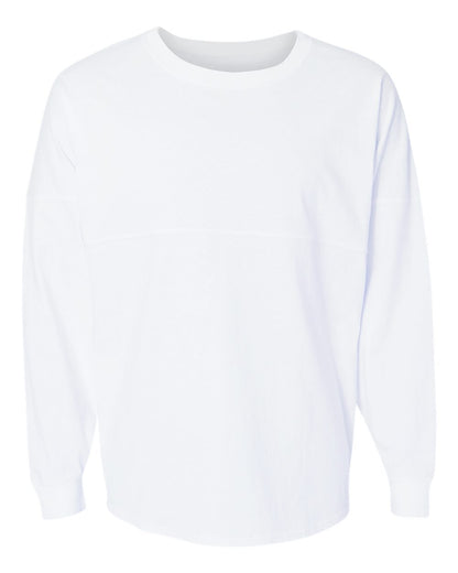J. America Unisex Game Day Jersey Long Sleeve T-Shirt 8229 #color_White