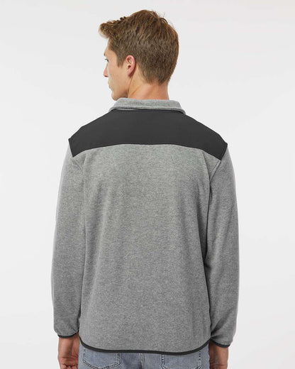 DRI DUCK Ranger Melange Fleece Pullover 7353 #colormdl_Platinum