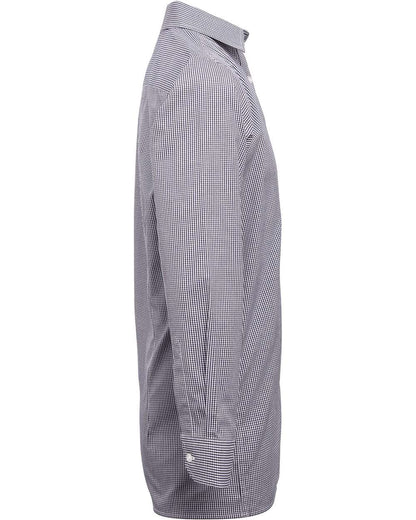 Artisan Collection by Reprime Men's Microcheck Gingham Cotton Shirt RP220 #color_Navy/ White