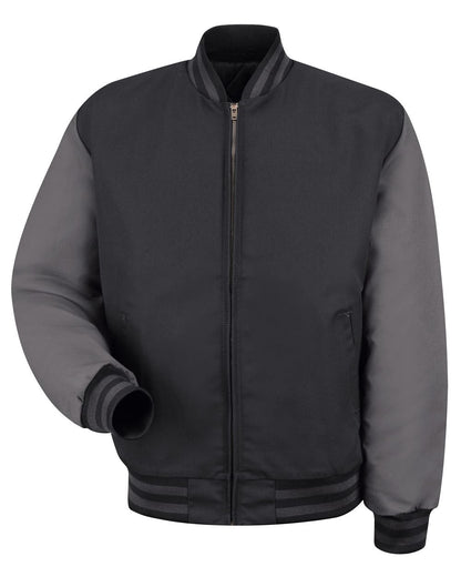 Red Kap Men's Tall Duo-Tone Team Jacket JT40T Red Kap Men's Tall Duo-Tone Team Jacket JT40T