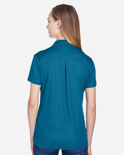 Devon & Jones Women's CrownLux Performance® Plaited Polo DG20W #colormdl_Dark Teal