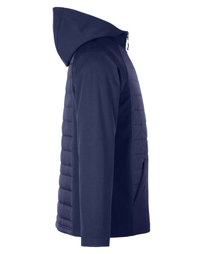 CORE365 Unisex Techno Lite Hybrid Hooded Jacket CE808 #color_Classic Navy