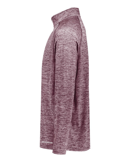 Holloway Men's Electrify CoolCore® Quarter-Zip Pullover 222574 #color_Maroon Heather