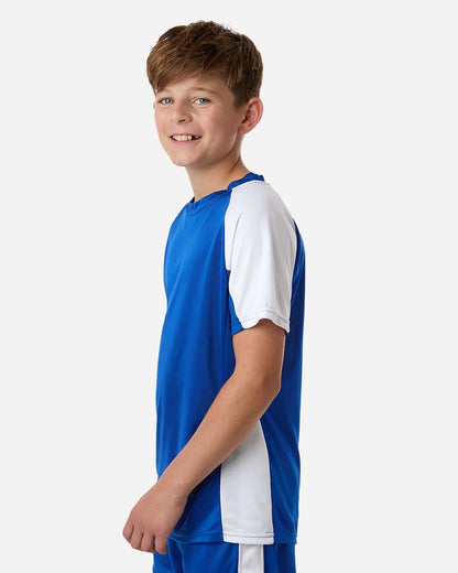 Augusta Sportswear Youth Cutter Jersey 1518 #colormdl_Royal/ White