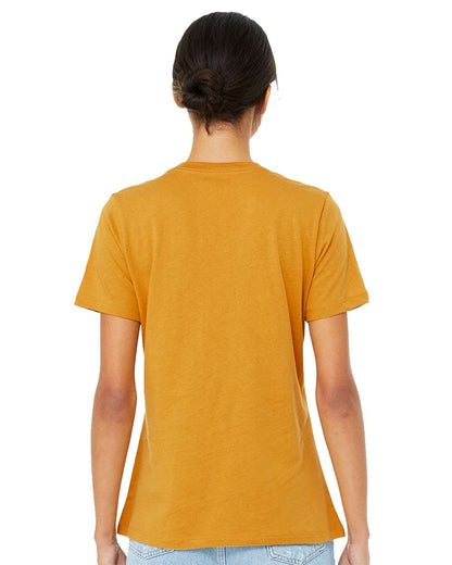 BELLA + CANVAS Women’s Relaxed Fit Heather CVC Tee 6400CVC #colormdl_Heather Mustard