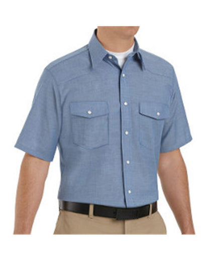 Red Kap Men's Tall Deluxe Western Style Short Sleeve Shirt SC24T Red Kap Men's Tall Deluxe Western Style Short Sleeve Shirt SC24T
