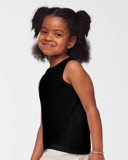 Rabbit Skins Toddler Fine Jersey Tank 3323 #colormdl_Black