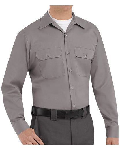Red Kap Men's Tall Utility Long Sleeve Work Shirt ST52T Red Kap Men's Tall Utility Long Sleeve Work Shirt ST52T
