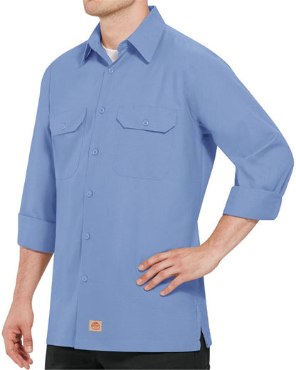 Red Kap Men's Tall Ripstop Long Sleeve Shirt SY50T Red Kap Men's Tall Ripstop Long Sleeve Shirt SY50T