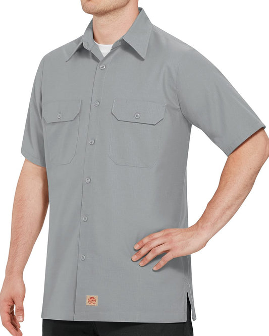 Red Kap Men's Tall Ripstop Short Sleeve Work Shirt SY60T