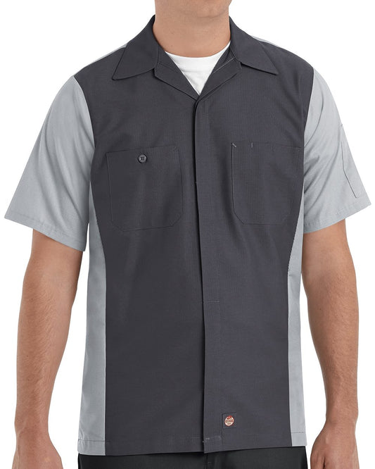 Red Kap Men's Tall Short Sleeve Automotive Crew Shirt SY20T